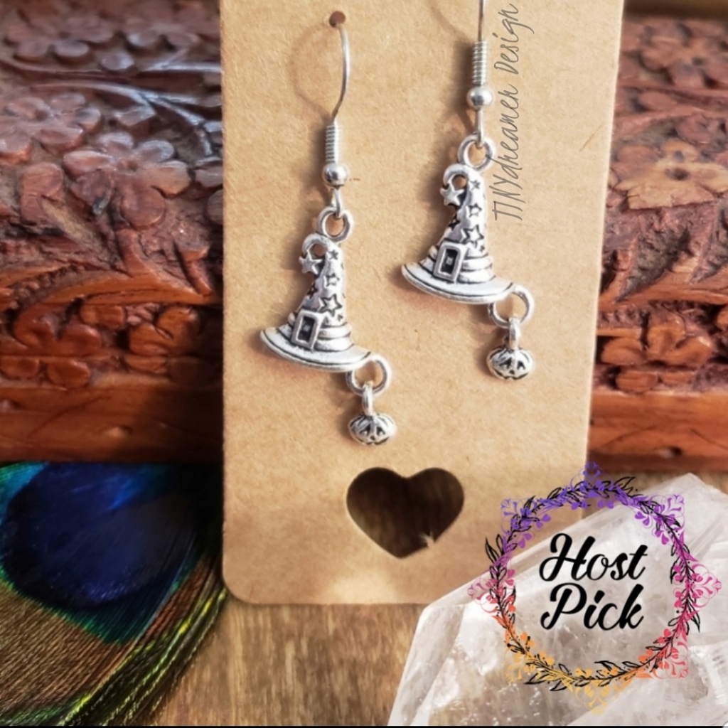 Witch Hat Halloween Earrings Harry Potter Wizard Hat Earrings Witchy Gift Idea 16$
